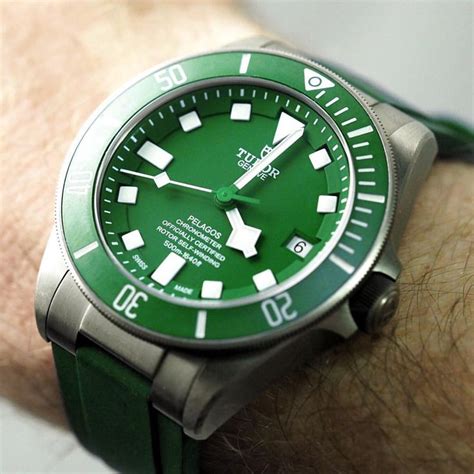 tudor pelagos green dial|tudor pelagos titanium.